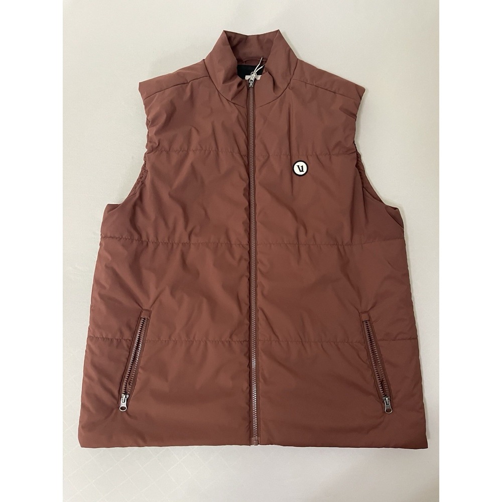 Vuori Echo Insulated Puffer 2.0 Vest Mens XL Rust Orange Primaloft V538